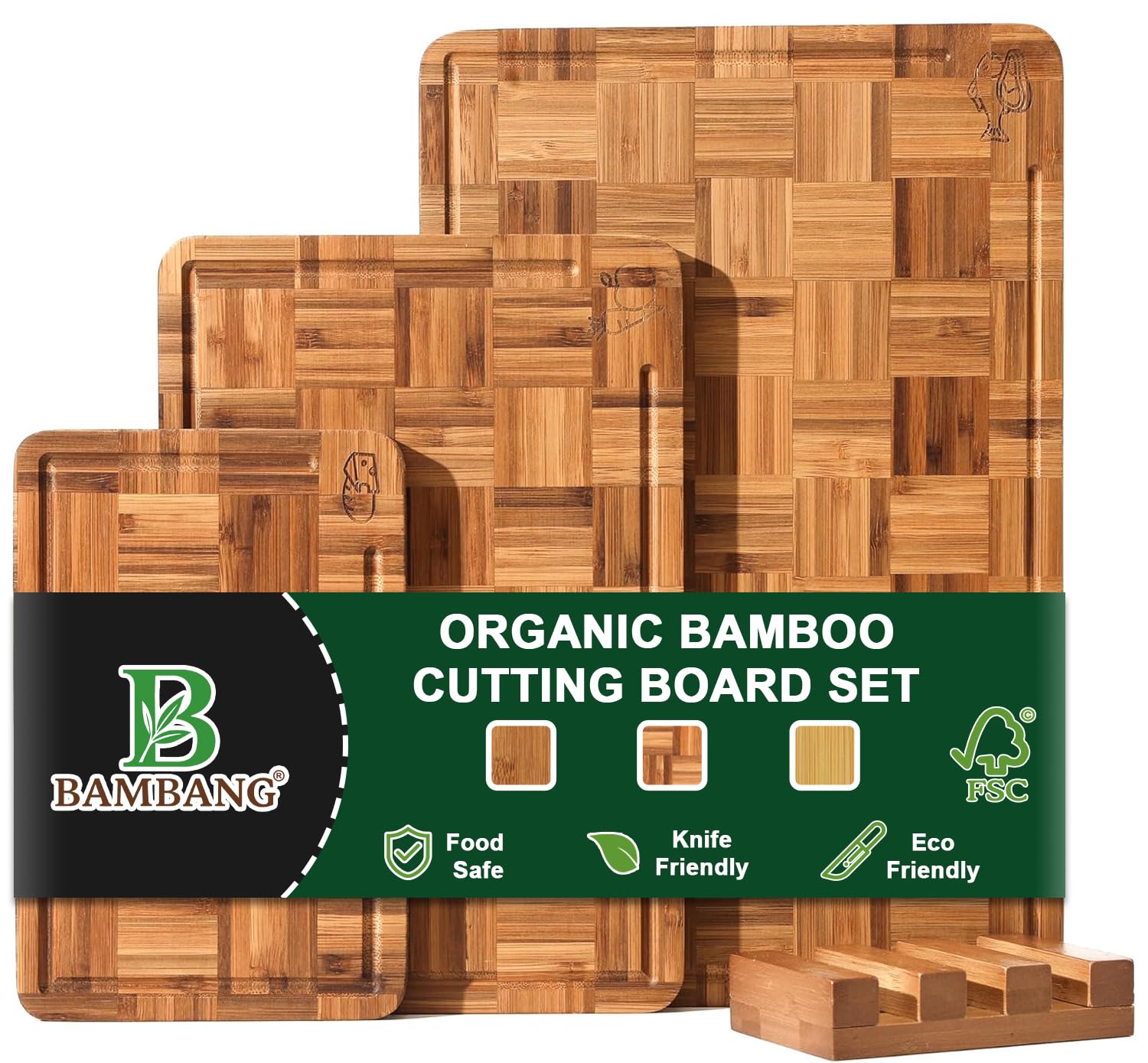 Amazon.com: BAMBANG Bamboo Cutting Board for Kitchen with Juice